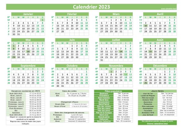 découvrez notre calendrier 2023 : un outil pratique pour organiser votre année, avec toutes les dates importantes, jours fériés et évènements à ne pas manquer. restez à jour et planifiez vos projets avec facilité.