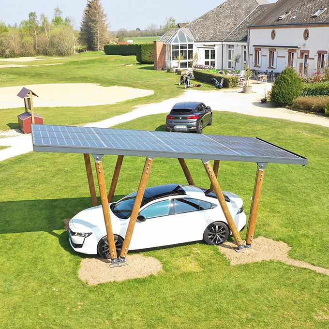 découvrez notre carport photovoltaïque, une solution innovante et écologique pour protéger votre véhicule tout en produisant de l'énergie solaire. profitez d'un double avantage avec un abri esthétique et durable qui contribue à votre indépendance énergétique.