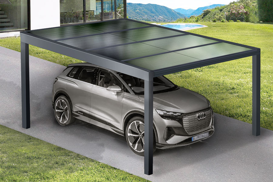 découvrez notre carport photovoltaïque, une solution innovante qui allie protection de votre véhicule et production d'énergie renouvelable. profitez d'une installation esthétique et performante pour réduire votre empreinte carbone tout en réalisant des économies sur votre facture d'électricité.