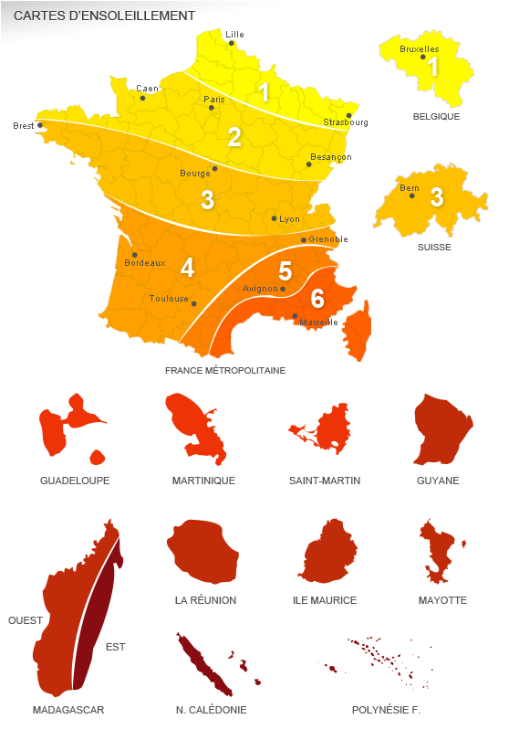 découvrez notre carte d'ensoleillement photovoltaïque, un outil essentiel pour maximiser l'efficacité de vos installations solaires. analysez les zones les plus ensoleillées, évaluez le potentiel énergétique de votre région et faites le choix éclairé pour investir dans l'énergie solaire.