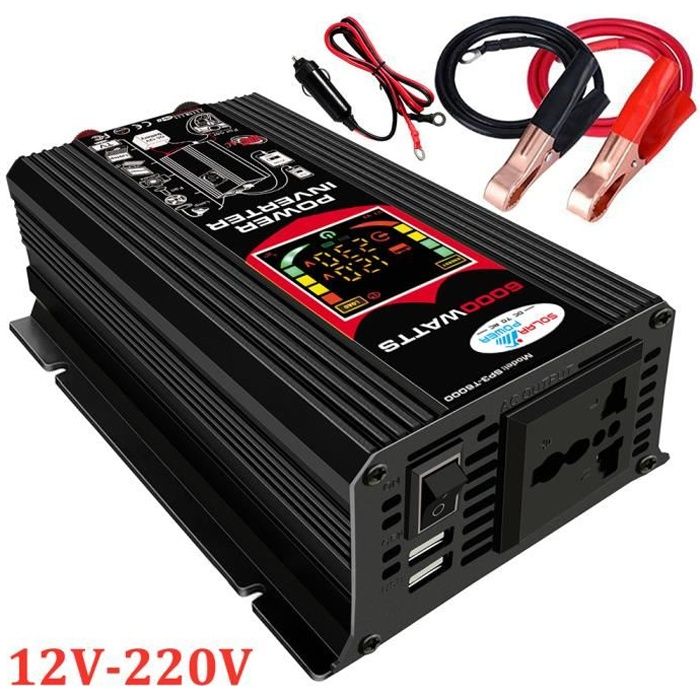 découvrez notre convertisseur 12v-220v, idéal pour transformer votre énergie de manière efficace et fiable. parfait pour les voyages, le camping ou les projets électriques à domicile. profitez d'une puissance constante et adaptée à vos besoins.