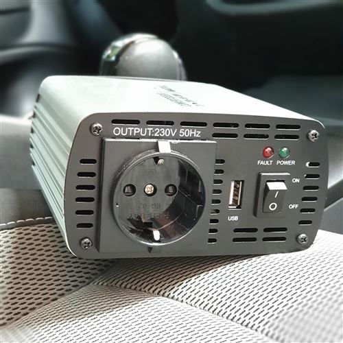 découvrez notre convertisseur 12v-220v, idéal pour transformer l'énergie de votre véhicule en courant domestique. pratique et fiable, il vous permet d'alimenter vos appareils électroniques où que vous soyez. profitez d'une puissance optimale pour vos besoins en énergie lors de vos déplacements.