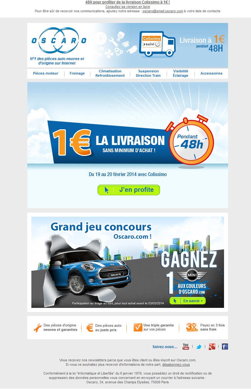 découvrez le service de livraison rapide d'oscar, garantissant la réception de vos pièces auto en toute sécurité et dans les meilleurs délais. profitez d'une expérience de commande efficace et suivez votre colis en temps réel.