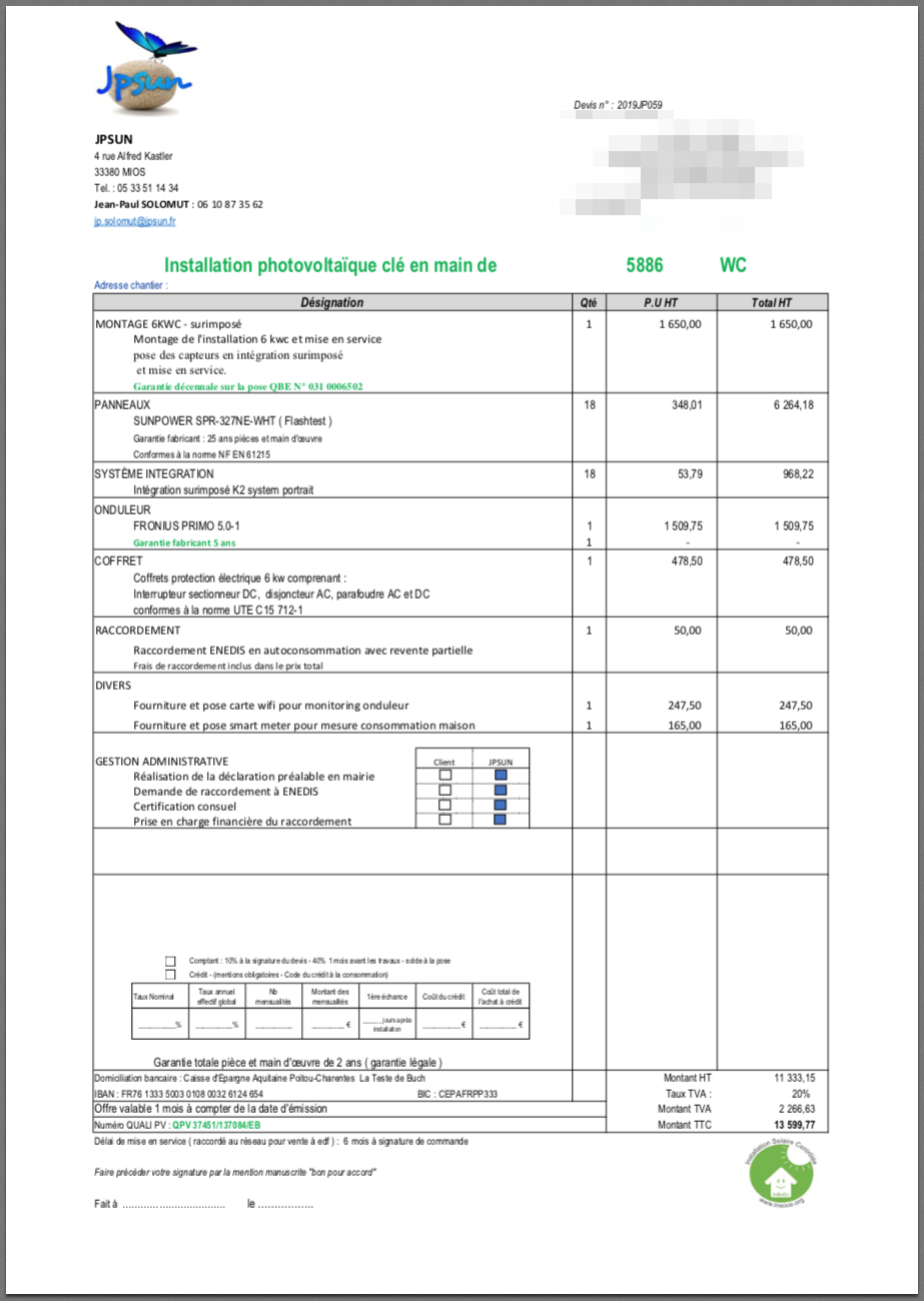 obtenez votre devis photovoltaïque personnalisé et découvrez comment profiter de l'énergie solaire pour réduire vos factures d'électricité et protéger l'environnement. contactez-nous dès aujourd'hui pour une étude gratuite et sans engagement.