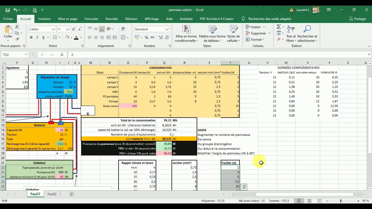 découvrez notre modèle excel de dimensionnement photovoltaïque pour optimiser la performance de vos installations solaires. cet outil pratique vous aide à évaluer la taille optimale de votre système photovoltaïque en fonction de vos besoins énergétiques.