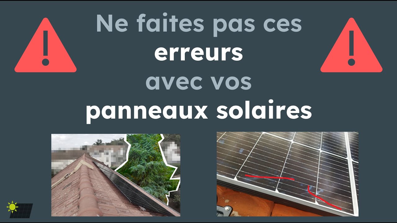 découvrez les erreurs courantes lors de l'installation de panneaux solaires et comment les éviter pour maximiser l'efficacité de votre système énergétique. informez-vous sur les meilleures pratiques et conseils d'experts pour réussir votre projet solaire.