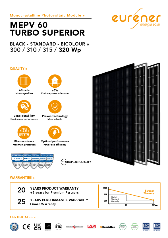découvrez le panneau solaire eurener 300w, une solution écologique et performante pour optimiser votre production d'énergie renouvelable. idéal pour les projets résidentiels et commerciaux, ce panneau vous garantit une efficacité maximale et une durabilité exceptionnelle. transformez votre espace en une source d'énergie durable dès aujourd'hui!