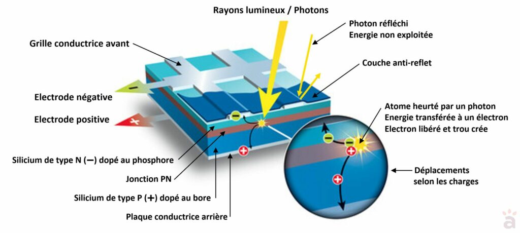 découvrez le fonctionnement d'une cellule photovoltaïque : son principe de conversion de l'énergie solaire en électricité, les composants essentiels, et son impact sur la transition énergétique.