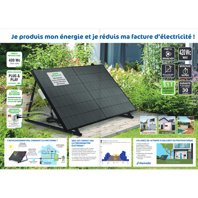 découvrez notre kit photovoltaïque complet, conçu pour vous permettre de produire votre propre énergie solaire. économisez sur vos factures d'électricité tout en contribuant à la protection de l'environnement grâce à une solution durable et performante.
