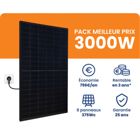 découvrez notre kit solaire de 3 kw, idéal pour réduire votre facture d'électricité et contribuer à la protection de l'environnement. facile à installer et adapté à tous types de logements, ce système solaire autonome vous permet de produire votre propre énergie renouvelable. profitez d'économies durables et d'une indépendance énergétique avec notre solution complète.