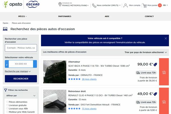 découvrez oscaro, le leader de la vente de pièces auto en ligne ! profitez d'une large sélection de pièces détachées, d'accessoires automobile et d'outillage à des prix compétitifs, ainsi que de conseils d'experts pour entretenir et réparer votre véhicule. commandez facilement et bénéficiez de la livraison rapide chez vous.