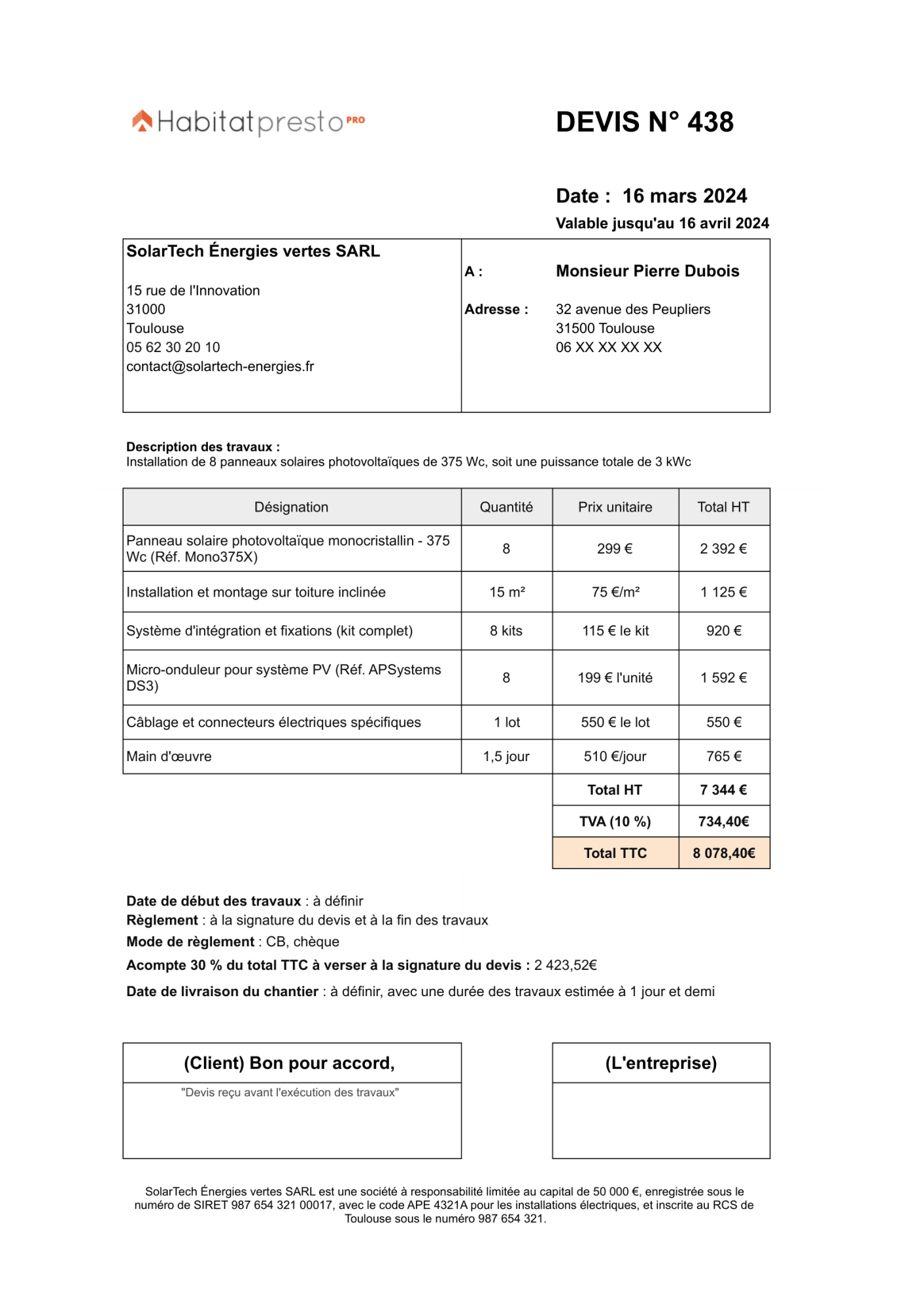 découvrez les tarifs pour l'installation de panneaux photovoltaïques. informez-vous sur les coûts associés, les aides financières disponibles et comment optimiser votre investissement pour une énergie renouvelable économique et durable.