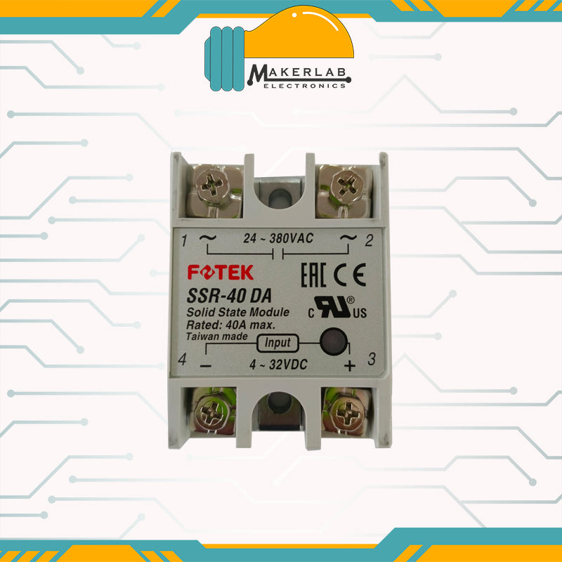 découvrez le ssr-40 da, un relais statique de haute performance idéal pour la gestion de la température et le contrôle des charges électriques. optimisez vos installations avec ce dispositif fiable et durable, conçu pour une utilisation dans divers environnements industriels.