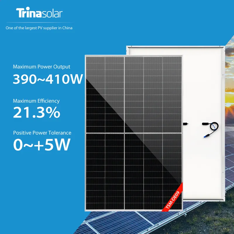 découvrez le panneau solaire trina solar vertex 405w, alliant performance et fiabilité. optimisez votre production d'énergie avec cette solution innovante, idéale pour les installations résidentielles et commerciales. profitez d'une technologie de pointe pour réduire votre empreinte carbone.