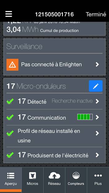 découvrez l'appli enphase, votre solution intelligente pour surveiller et optimiser la production d'énergie solaire. suivez en temps réel les performances de vos panneaux solaires, accédez à des statistiques détaillées et maximisez votre efficacité énergétique grâce à des outils avancés. simplifiez la gestion de votre énergie renouvelable avec enphase.