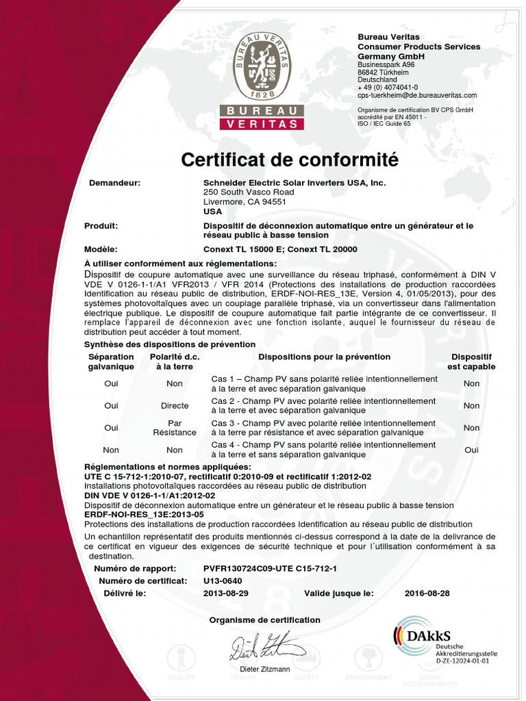 obtenez votre attestation de conformité vde 0126, garantissant que vos installations électriques respectent les normes de sécurité et de performance. assurez-vous de la fiabilité de vos systèmes énergétiques en conformité avec les exigences vde.