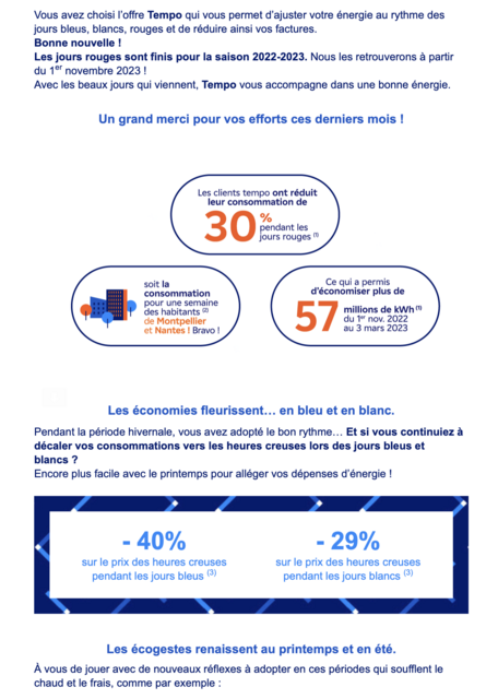 découvrez les avis sur tempo edf, le contrat d'électricité flexible d'edf. cette meta description vous guide à travers les retours d'expérience, les avantages et les inconvénients de ce tarif réglementé, afin de vous aider à faire un choix éclairé pour votre consommation d'énergie.