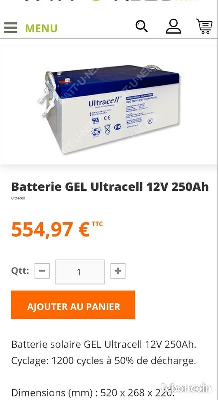 découvrez notre batterie 250ah, idéale pour vos besoins en énergie durable et fiable. parfaite pour les applications solaires, les systèmes de stockage et les véhicules électriques, cette batterie offre une performance optimale et une longue durée de vie. équipez-vous dès aujourd'hui pour une autonomie sans compromis.