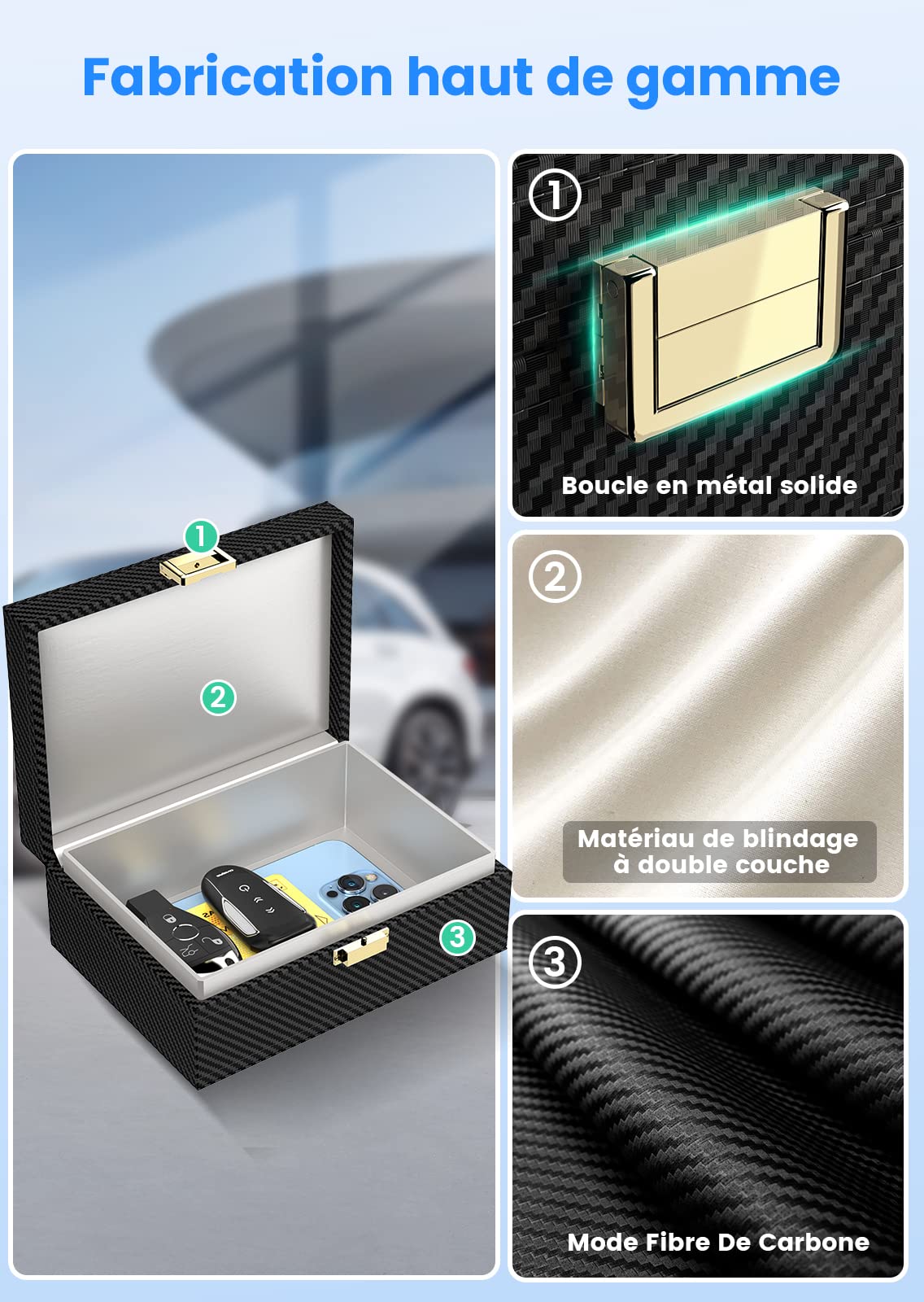 découvrez notre boîtier anti rfid, la solution idéale pour protéger vos cartes et informations sensibles contre le vol de données. grâce à sa technologie innovante, assurez-vous une sécurité maximale lors de vos déplacements.