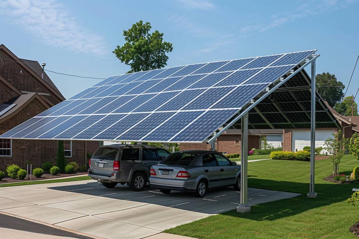 découvrez notre carport double solaire, une solution pratique et écologique pour abriter vos véhicules tout en générant de l'énergie renouvelable. profitez d'un espace élégant et fonctionnel qui allie design moderne et durabilité.