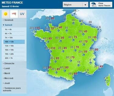 découvrez les prévisions météo pour demain en france avec météo france. restez informé des conditions climatiques, des températures et des éventuels phénomènes météorologiques à venir pour bien planifier votre journée.