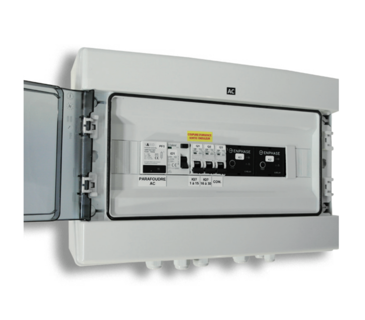 découvrez notre coffret ac pv, une solution idéale pour optimiser l'installation de vos systèmes photovoltaïques. conçu pour allier performance et sécurité, ce coffret offre une protection fiable pour vos équipements tout en facilitant leur raccordement. commandez dès maintenant et maximisez l'efficacité de votre production d'énergie solaire.