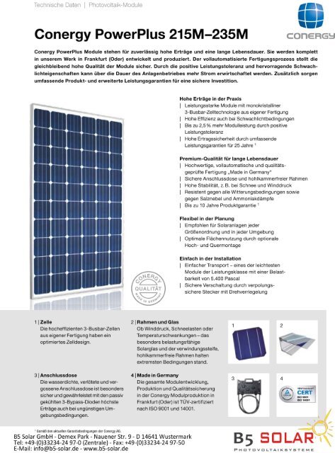 découvrez conergy, leader en solutions d'énergie renouvelable et de technologies solaires. transformez votre empreinte écologique avec nos produits innovants et efficaces, alliant durabilité et performance pour un avenir énergétique responsable.