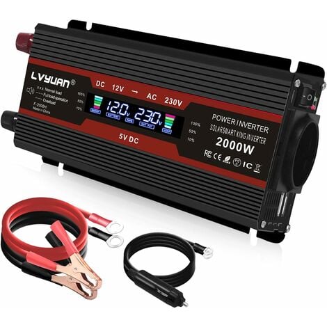 découvrez notre convertisseur 12v-220v, idéal pour transformer l'énergie de votre véhicule en une source d'alimentation fiable pour vos appareils électroniques. parfait pour le camping, les voyages ou l'utilisation domestique, ce dispositif compact et efficace vous permet de brancher facilement vos appareils à courant alternatif où que vous soyez.