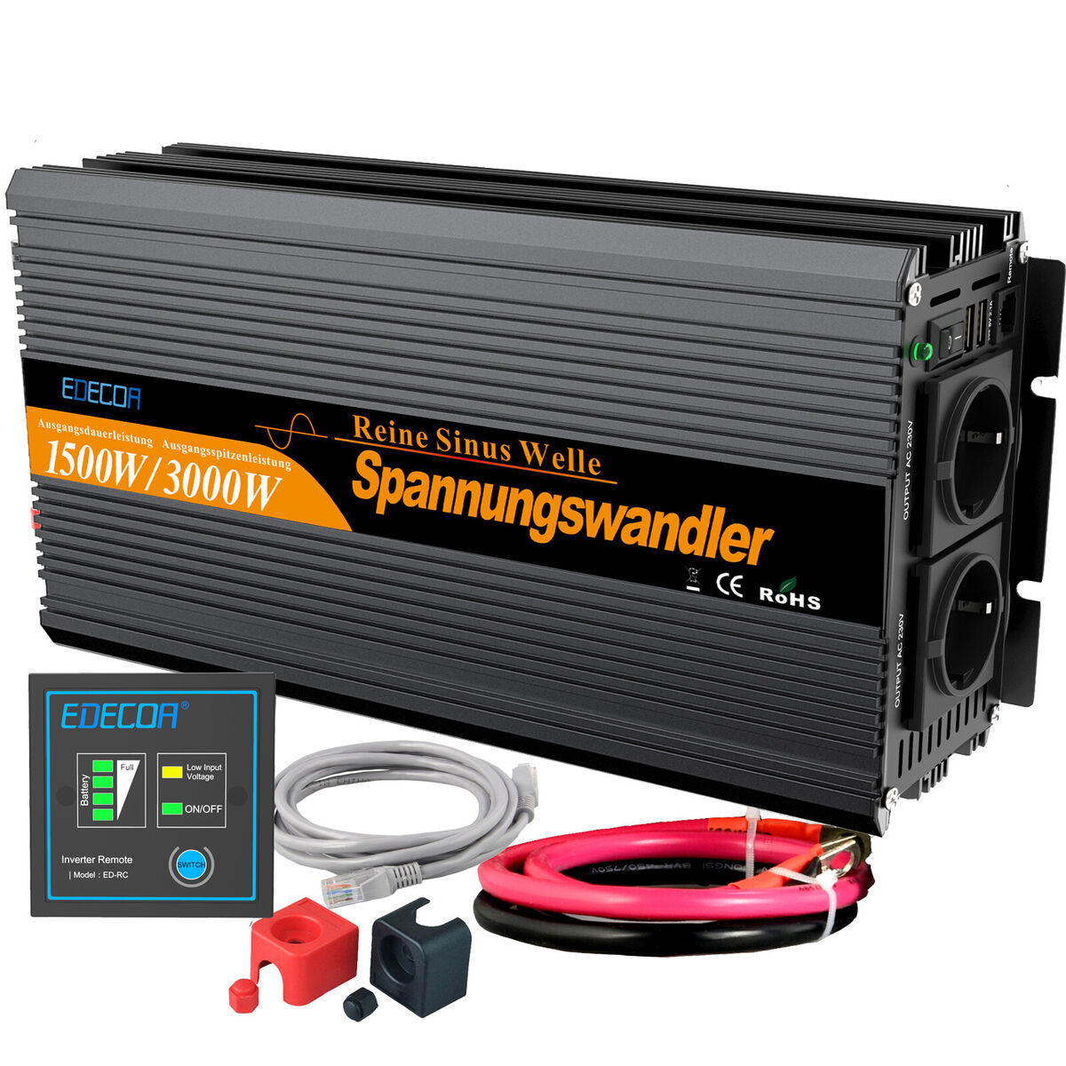 découvrez notre convertisseur 12v 230v de 1500w, idéal pour alimenter vos appareils électriques en toute sécurité. compact et puissant, il permet une conversion efficace de l'énergie, parfait pour le camping, les road trips ou les situations d’urgence. profitez d'une puissance fiable où que vous soyez !
