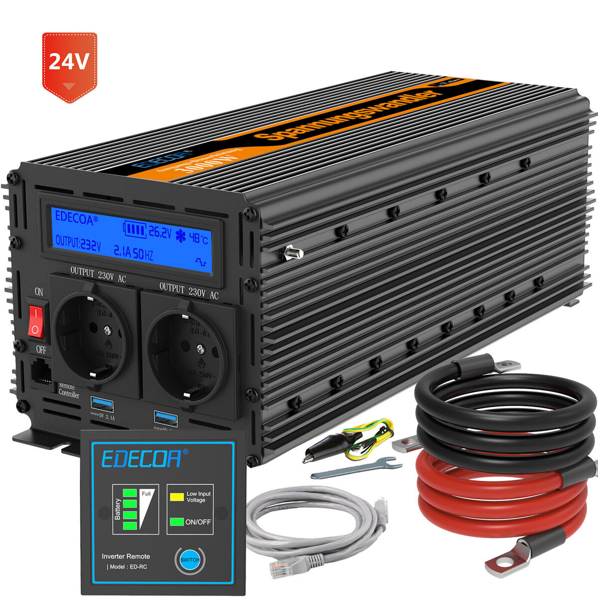 découvrez notre convertisseur 3000w, idéal pour transformer l'énergie et alimenter vos appareils électroniques en toute sécurité. parfait pour les camping-cars, les chantiers ou les situations d'urgence, ce dispositif puissant et fiable vous offre une solution d'alimentation efficace. ne manquez pas de profiter de performances optimales avec notre convertisseur de haute qualité.