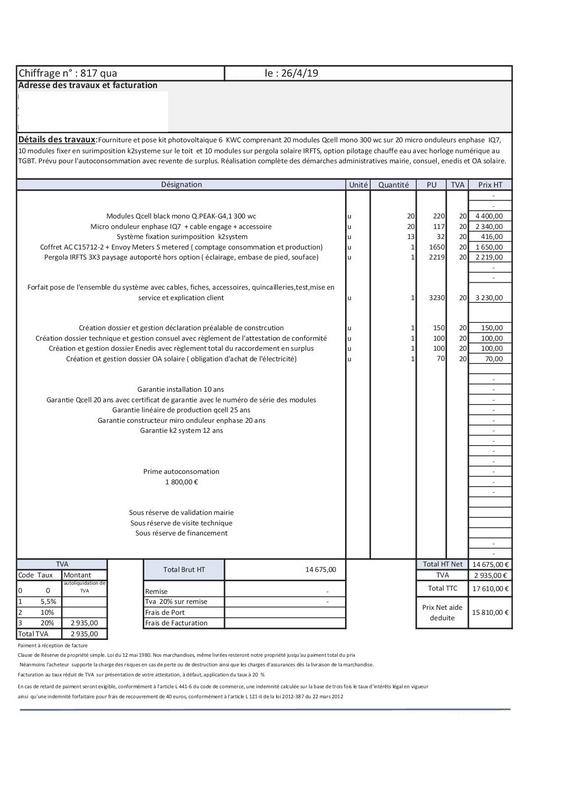 obtenez votre devis personnalisé pour l'installation de panneaux photovoltaïques. comparez les offres, économisez sur vos factures d'énergie et contribuez à la protection de l'environnement grâce à des solutions solaires adaptées à vos besoins.