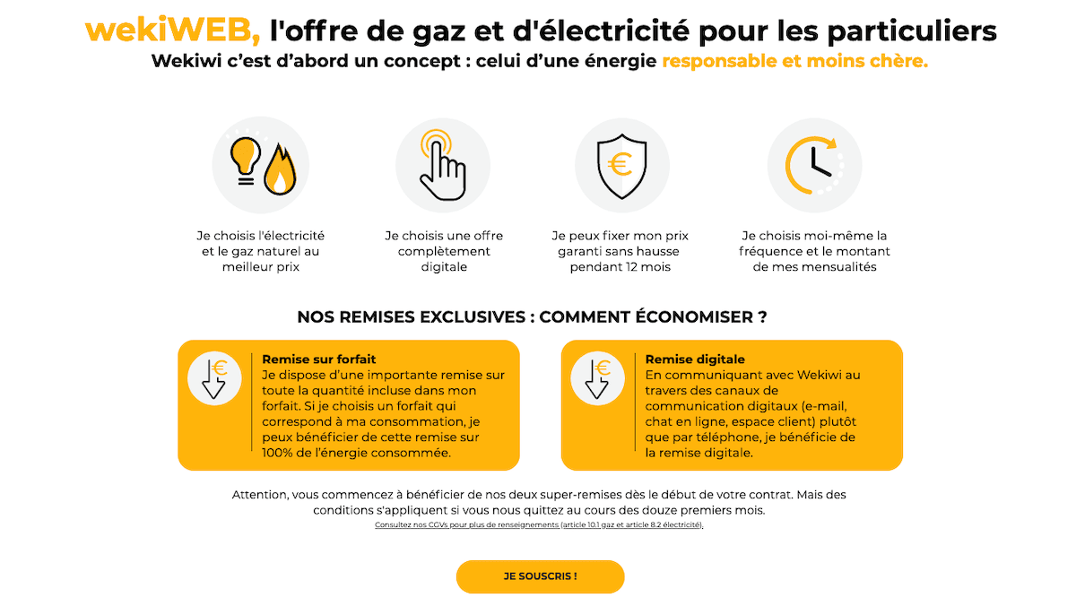 découvrez les tarifs compétitifs de digiwatt pour vos besoins énergétiques. profitez d'offres transparentes et adaptées à votre consommation, tout en bénéficiant d'un service client de qualité.
