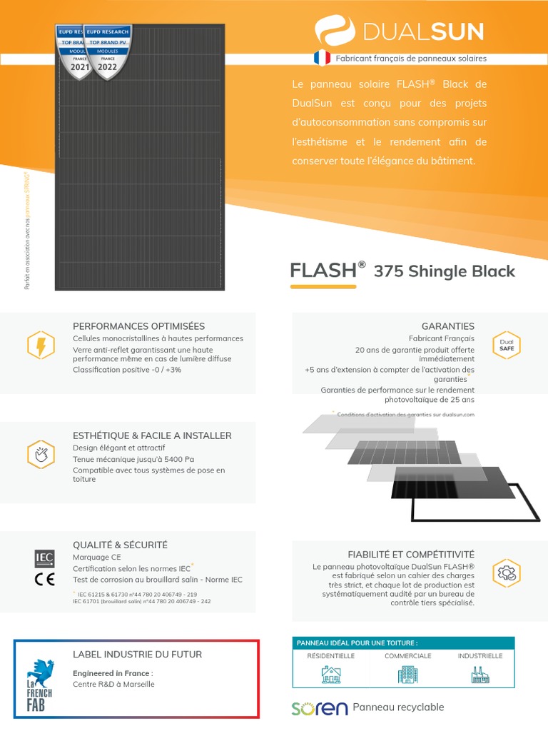 découvrez la fiche technique de dualsun spring, une solution innovante pour la production d'énergie renouvelable alliant performance et durabilité. explorez ses caractéristiques, avantages et applications pour optimiser votre consommation énergétique.