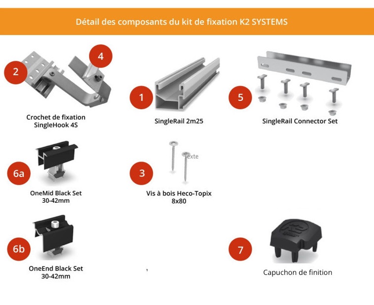 découvrez notre solution de fixation k2 solaire, idéale pour une installation fiable et durable de panneaux photovoltaïques. conçue pour résister aux intempéries et s'adapter à tous types de toits, cette fixation garantit une performance optimale tout en assurant la sécurité de votre système solaire.