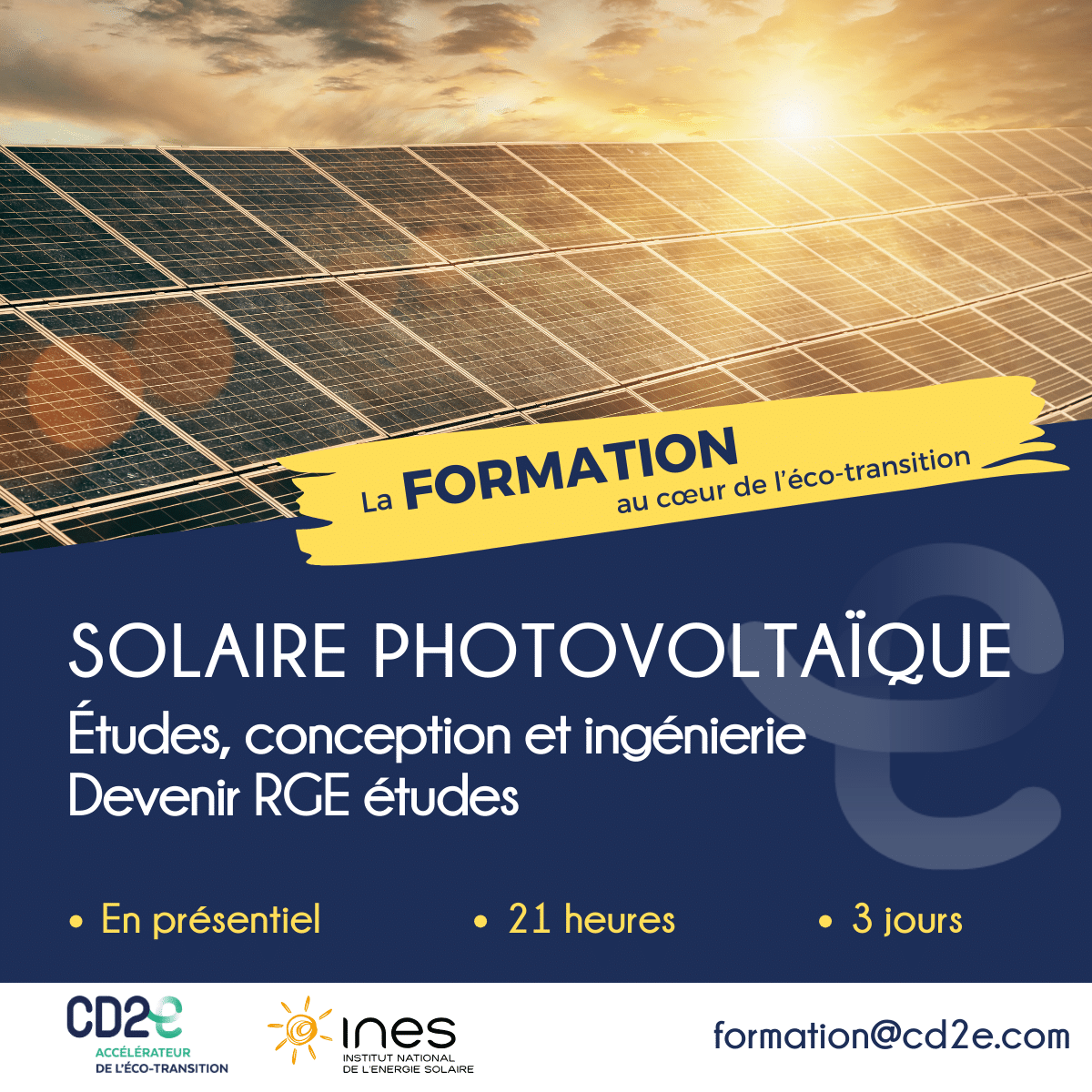découvrez notre formation photovoltaïque complète, idéale pour acquérir les compétences nécessaires à l'installation, la maintenance et l'optimisation de systèmes solaires. formez-vous aux technologies modernes et contribuez à la transition énergétique.