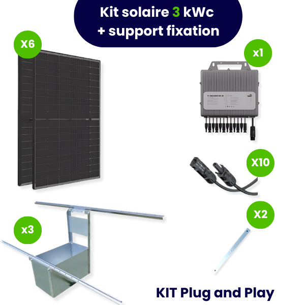 découvrez notre kit panneaux solaires complet, idéal pour réduire vos factures d'énergie et adopter un mode de vie éco-responsable. facile à installer, ce kit vous permet de produire votre propre électricité tout en préservant l'environnement. profitez d'une énergie renouvelable et d'économies durables dès aujourd'hui !