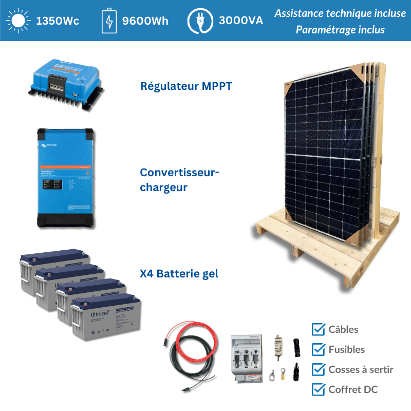 découvrez notre kit solaire complet, idéal pour répondre à vos besoins énergétiques tout en préservant l'environnement. facile à installer, ce kit vous permet de produire votre propre électricité et de réduire vos factures d'énergie.