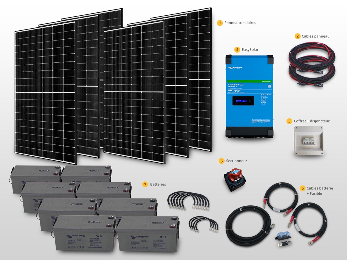 découvrez notre kit solaire complet, idéal pour maximiser votre autonomie énergétique ! facile à installer et adapté à tous vos besoins, ce kit vous permettra de produire votre propre électricité tout en respectant l'environnement. économisez sur vos factures d'énergie et contribuez à la transition énergétique dès aujourd'hui !