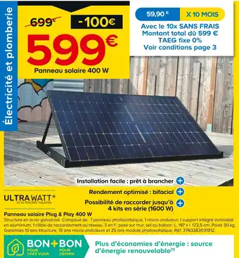 découvrez le kit solaire castorama, une solution efficace pour produire votre propre énergie renouvelable. idéal pour réduire vos factures d'électricité, ce kit complet comprend tout le nécessaire pour installer facilement votre système solaire. profitez d'une énergie propre et économique tout en préservant l'environnement.