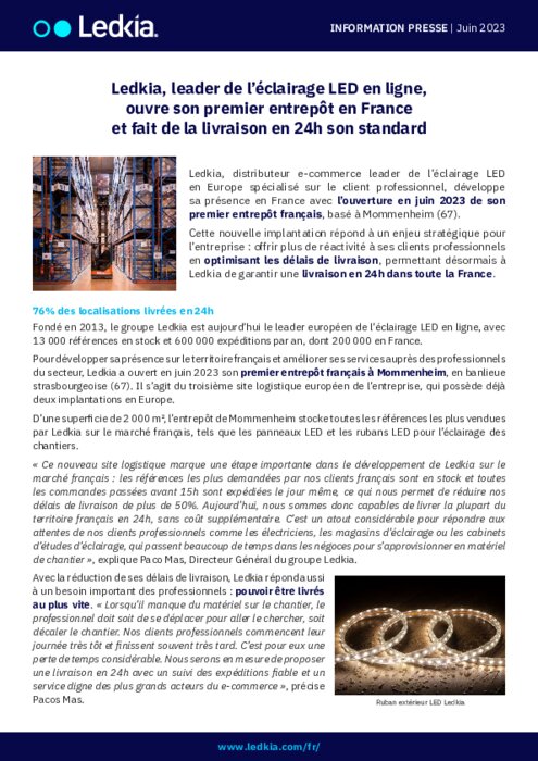découvrez ledkia, le spécialiste de l'éclairage led en france, offrant une vaste gamme de produits écoénergétiques pour illuminer tous vos espaces. profitez de solutions innovantes et de conseils personnalisés pour transformer votre intérieur et extérieur.