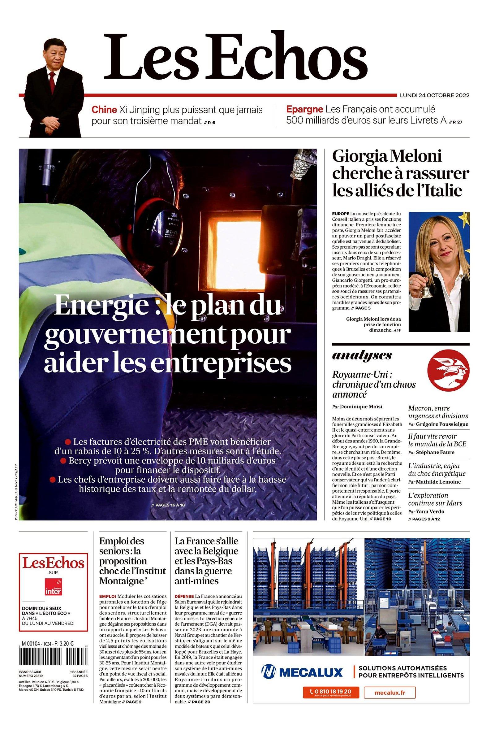 découvrez les echos, votre source d'information incontournable pour des analyses approfondies sur l'économie, la finance et la politique. restez informé des tendances du marché et des actualités qui façonnent le monde des affaires.