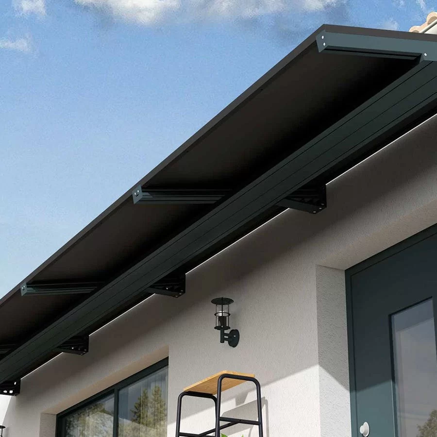 découvrez notre marquise photovoltaïque (pv), idéale pour optimiser l'ensoleillement tout en protégeant vos espaces extérieurs. alliez esthétique et durabilité avec nos solutions innovantes qui valorisent votre propriété et contribuent à un environnement durable.