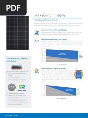 découvrez le maxeon 3, un panneau solaire innovant offrant une efficacité exceptionnelle et des performances optimales. profitez d'une énergie renouvelable fiable tout en réduisant votre empreinte carbone grâce à cette technologie de pointe.