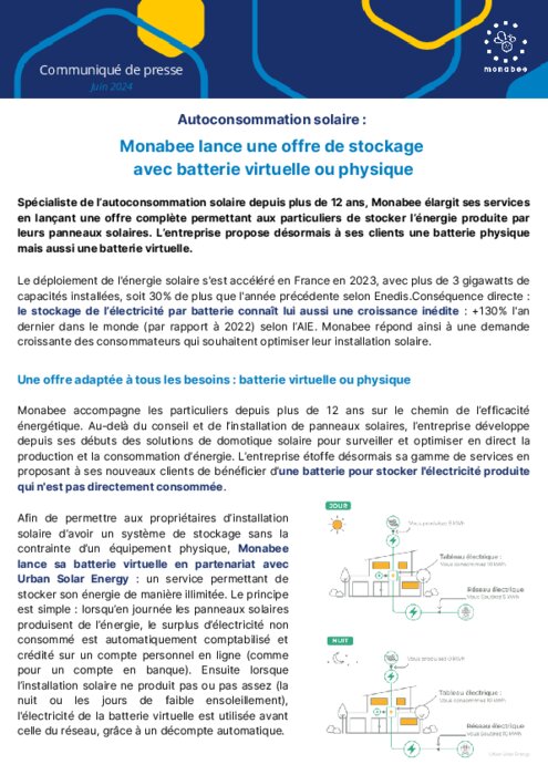 découvrez monabee, votre partenaire idéal pour l'installation de panneaux photovoltaïques. optez pour une énergie solaire durable et réduisez vos factures d'électricité tout en contribuant à un avenir plus vert. profitez d'un service personnalisé et de conseils d'experts pour maximiser votre projet photovoltaïque.
