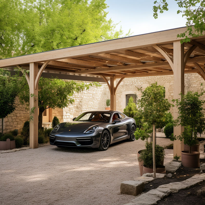 découvrez notre ombrière solaire en bois, alliant esthétique et écologie. idéale pour protéger vos véhicules tout en produisant de l'énergie renouvelable, cette structure élégante s'intègre parfaitement dans votre espace extérieur.