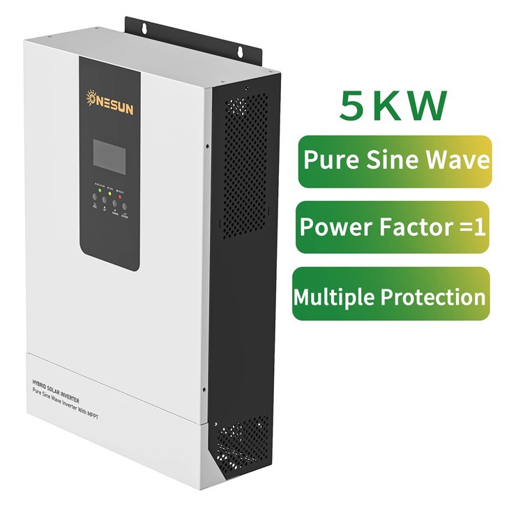 découvrez notre onduleur hybride 5kw, idéal pour optimiser votre production d'énergie solaire tout en assurant un approvisionnement continu en électricité. profitez d'une solution performante et écologique pour vos besoins en énergie.
