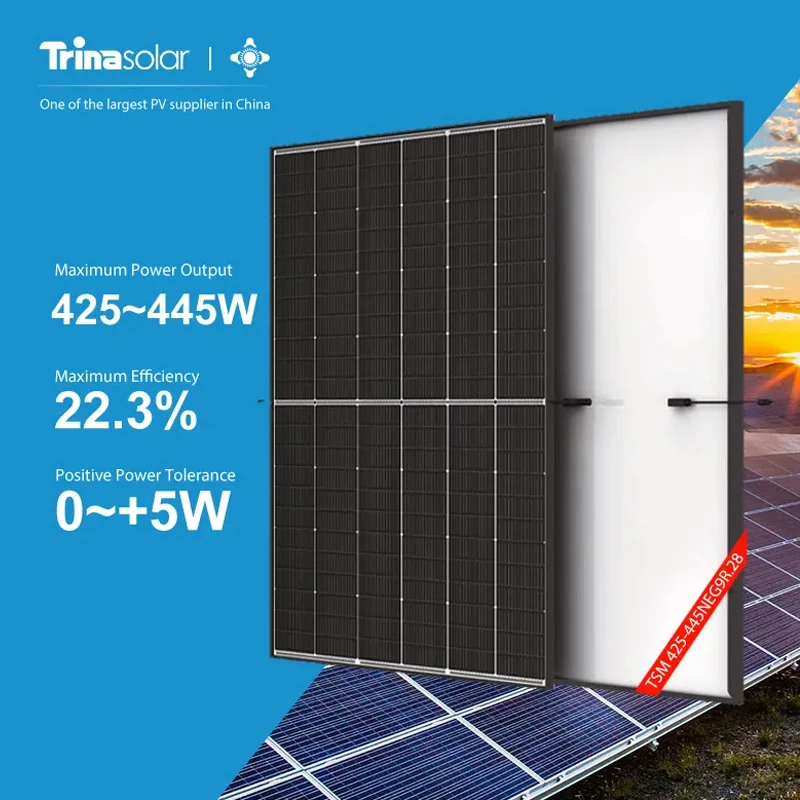 découvrez le panneau solaire 400w trina, une solution énergétique efficace et durable pour maximiser votre production d'électricité. idéal pour les installations résidentielles et commerciales, ce panneau offre un excellent rendement et une fiabilité à long terme. optez pour une énergie renouvelable avec trina !