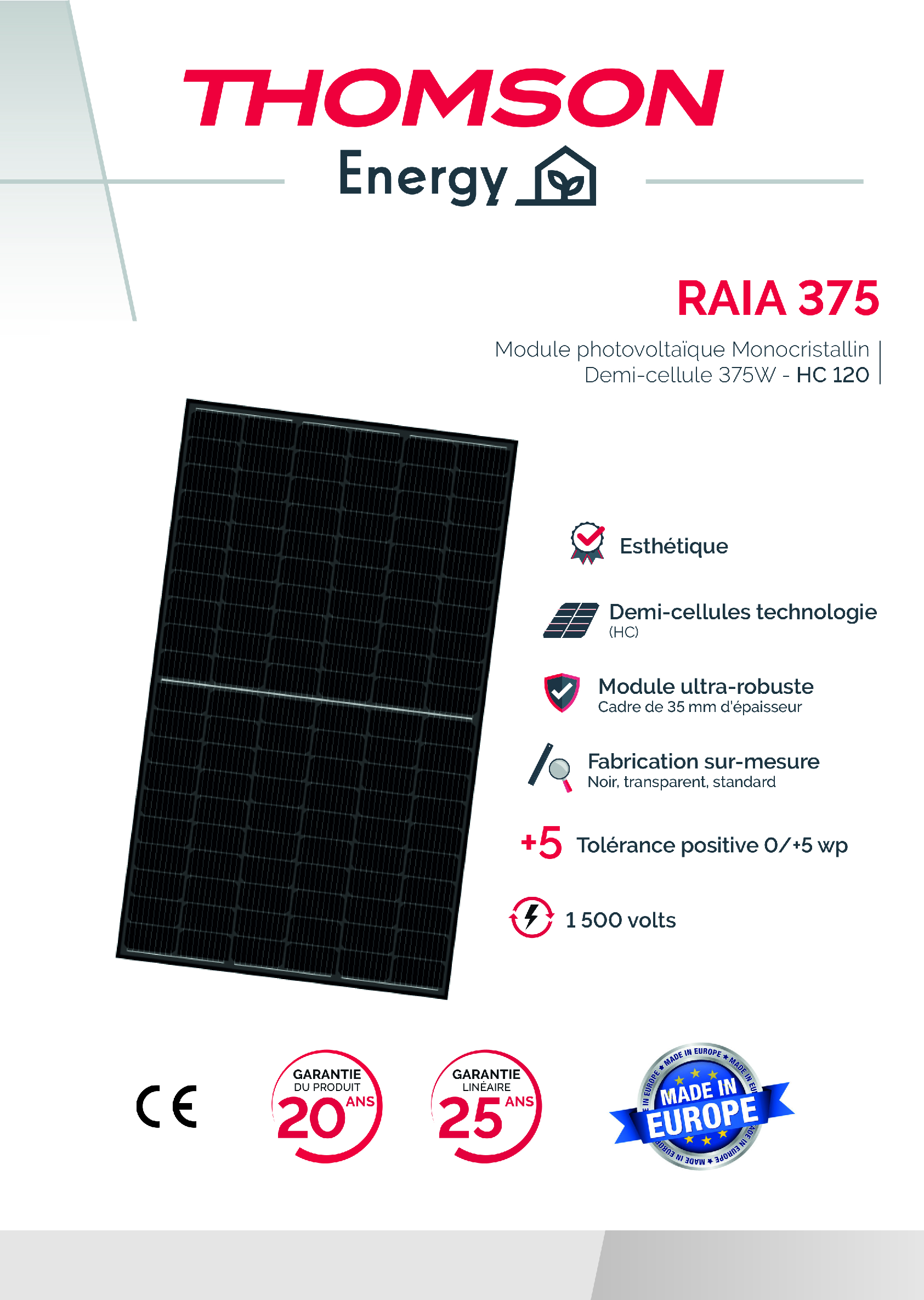 découvrez le panneau solaire dualsun 375w, une solution performante et innovante pour maximiser votre production d'énergie. avec sa technologie hybride, ce panneau allie efficacité et durabilité, idéal pour les particuliers soucieux de réduire leur empreinte carbone tout en réalisant des économies sur leur facture d'électricité.