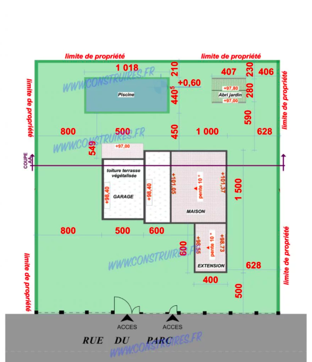 découvrez notre plan de masse gratuit, conçu pour vous aider à visualiser et organiser l'aménagement de votre terrain de manière efficace. téléchargez-le facilement et commencez vos projets de construction ou d'aménagement avec confiance.