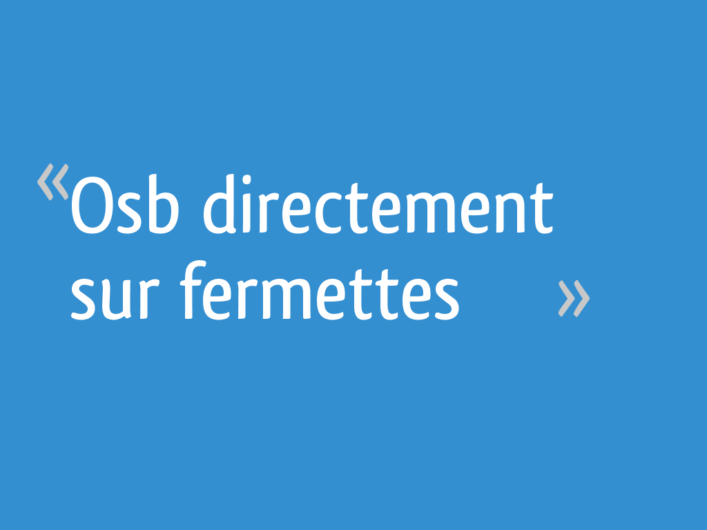découvrez le plancher osb fermette, une solution idéale pour vos projets de construction. alliant résistance et légèreté, ce matériau offre une excellente isolation et une mise en œuvre simplifiée. optimisez vos espaces de vie avec un plancher durable et de qualité.